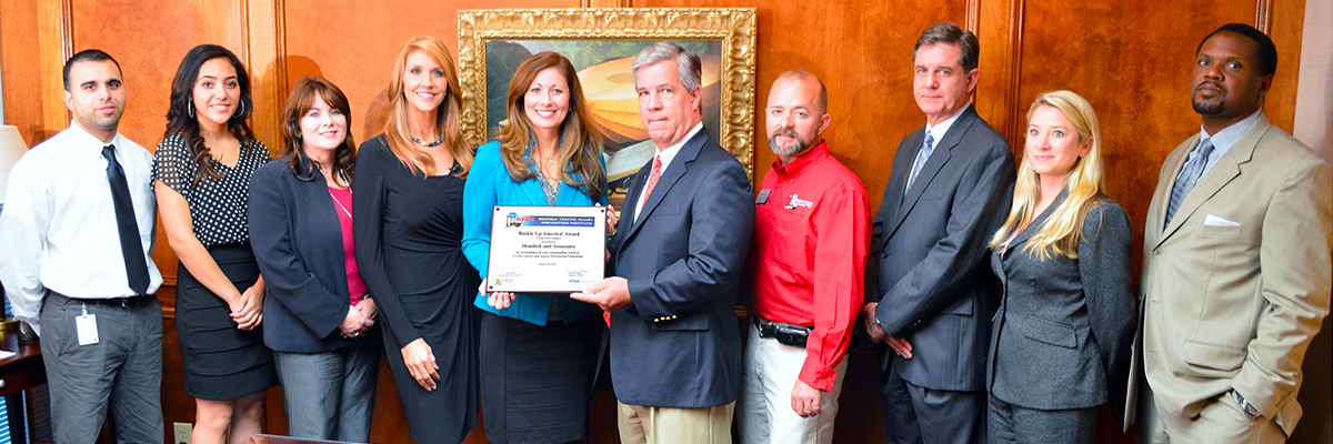 Montlick & Associates Buckle Up Award from the Georgia Traffic Injury Prevention Institute